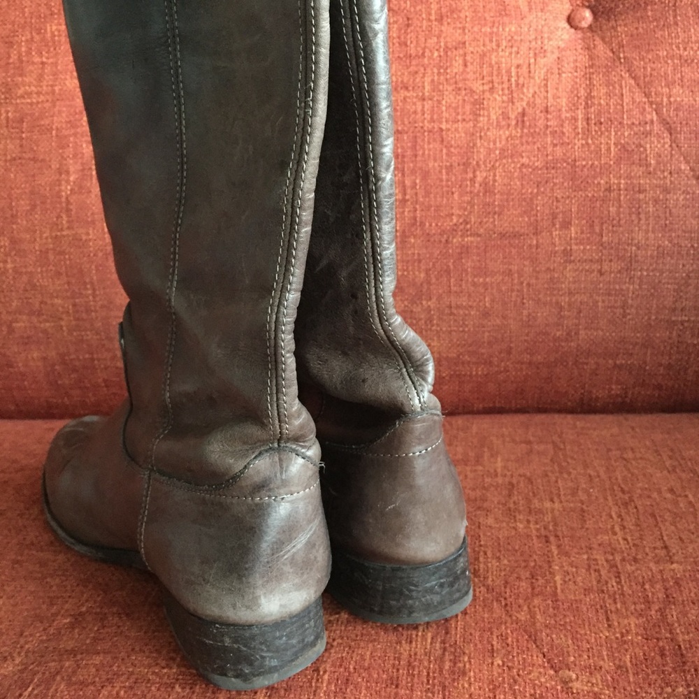Frye // Mellisa Button Boot Distressed Slate View 6
